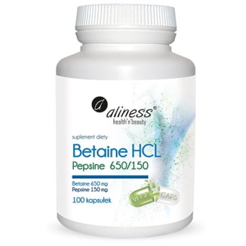 ALINESS BETAINA HCL PEPSINE 650/150 100 KAPS