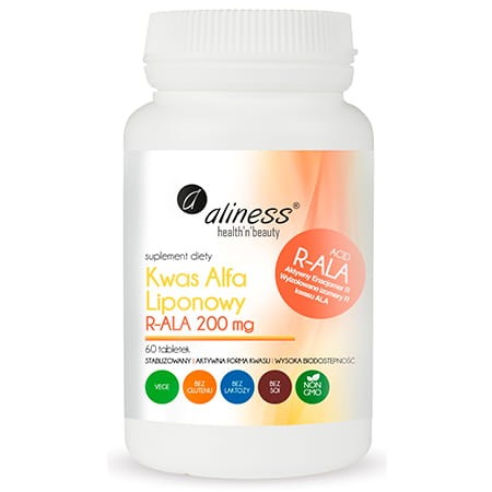 ALINESS KWAS ALFA LIPONOWY R-ALA 200MG 60 TABS