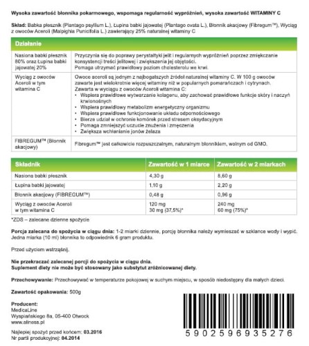 ALINESS BŁONNIK WITALNY PLUS 500G
