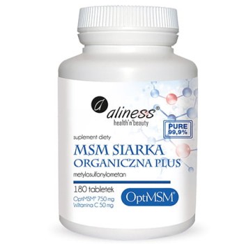ALINESS MSM SIARKA ORGANICZNA PLUS 180 TAB.