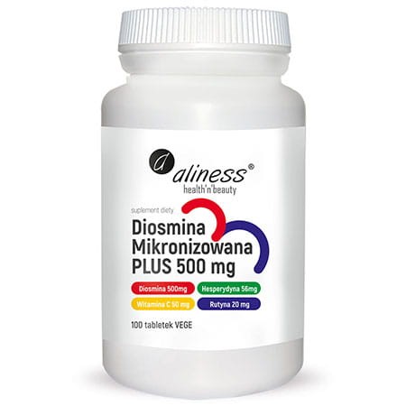 ALINESS DIOSMINA MIKRONIZOWANA PLUS 500MG 100 TAB