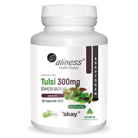 ALINESS TULSI ŚWIĘTA BAZYLIA 5% 300MG 90 KAPS