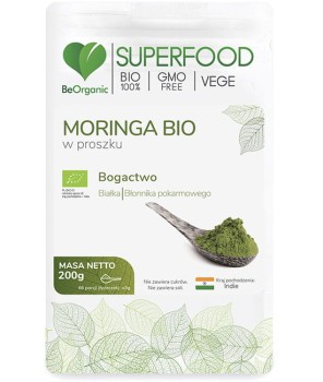 BEORGANIC MORINGA BIO W PROSZKU 200G