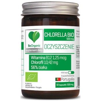 BEORGANIC CHLORELLA BIO 500MG 50 KAPS
