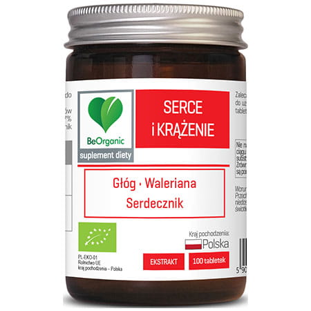 BEORGANIC SERCE I KRĄŻENIE BIO 500MG 100 TAB