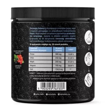 SOLVE LABS ELECTROLYTE BALANCE ELEKTROLITY 290G
