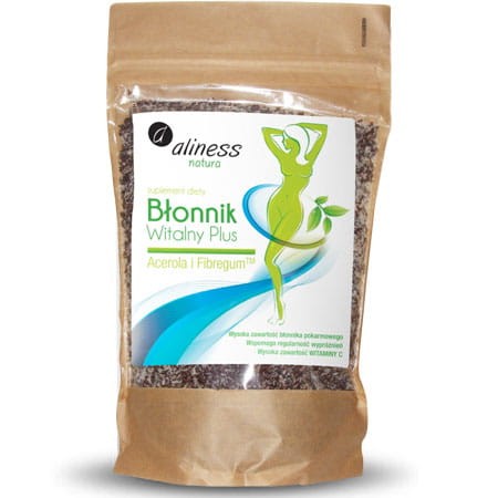 ALINESS BŁONNIK WITALNY PLUS ACEROLA I FIBREGUM W PROSZKU 500G