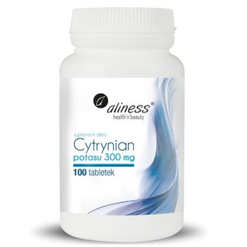 ALINESS POTAS CYTRYNIAN POTASU 300MG 100 TABLETEK VEGE