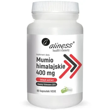 ALINESS MUMIO HIMALAJSKIE SHILAJIT EXTRACT 400MG 90 KAPSUŁEK VEGE