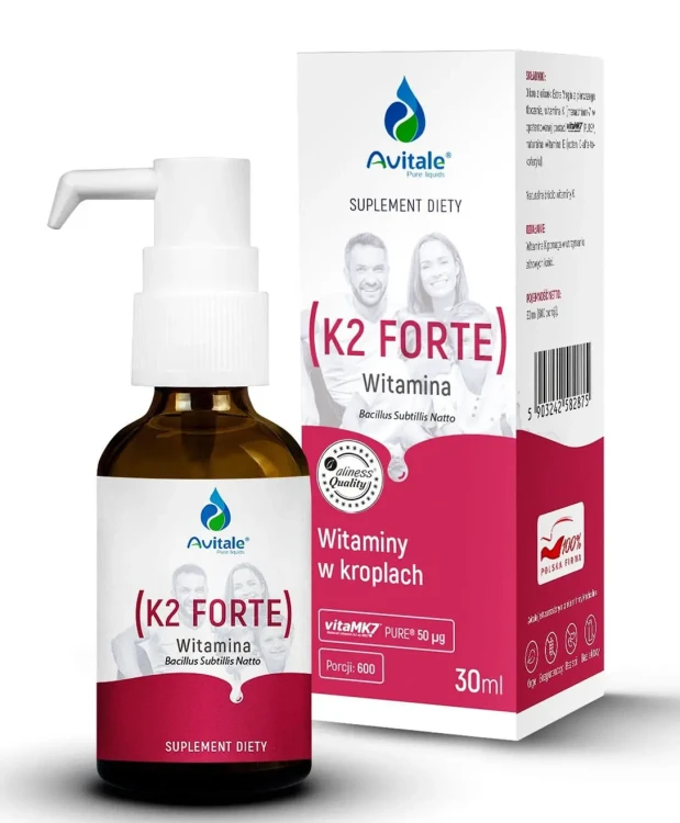AVITALE WITAMINA K2 FORTE (VITA MK7) 50MCG KROPLE 30ML