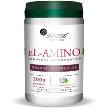 ALINESS EL-AMINO KOMPLEKS AMINOKWASÓW POMARAŃCZA PROSZEK 200G