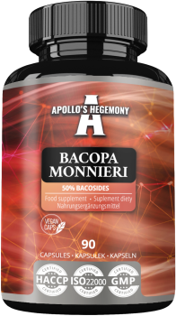 Bakopa drobnolistna Bacopa Monnieri 90 kaps. APOLLO'S HEGEMONY