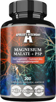 APOLLO'S HEGEMONY Magnesium Malate + P5P 200 kaps.
