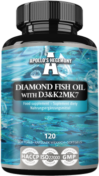 APOLLO'S HEGEMONY Diamond Fish Oil D3 & K2 120 kaps.