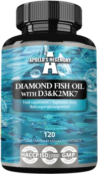 APOLLO'S HEGEMONY Diamond Fish Oil D3 & K2 120 kaps.
