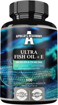 APOLLO'S HEGEMONY Ultra Fish Oil + E 100 kaps.