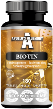Biotyna (Witamina B7) Biotin 180 tab. APOLLO'S HEGEMONY