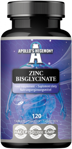 APOLLO'S HEGEMONY Zinc Bisglycinate 120 tab.