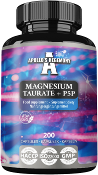 APOLLO'S HEGEMONY Magnesium Taurate + P5P 200 kaps.