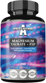 APOLLO'S HEGEMONY Magnesium Taurate + P5P 200 kaps.