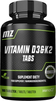 MZ-STORE Vitamin D3 & K2 Tabs 180 tab.