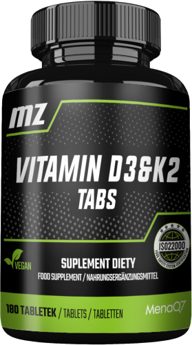 MZ-STORE Vitamin D3 & K2 Tabs 180 tab.