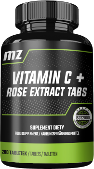 MZ-STORE Vitamin C + Rose Extract Tabs 200 tab. (witamina C)