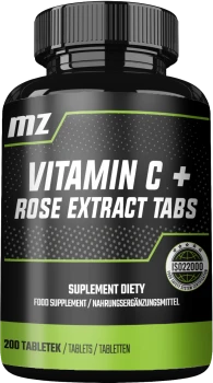 MZ-STORE Vitamin C + Rose Extract Tabs 200 tab. (witamina C)