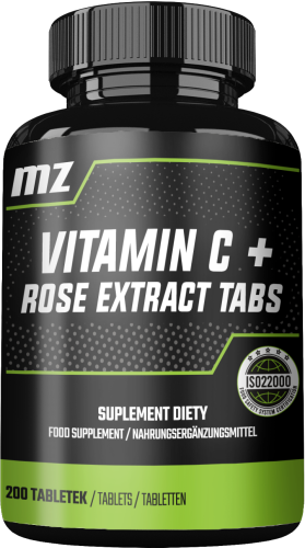 MZ-STORE Vitamin C + Rose Extract Tabs 200 tab. (witamina C)