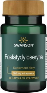 SWANSON PHOSPHATIDYLSERINE 100 MG FOSFATYDYLOSERYNA 30 KAPSUŁEK