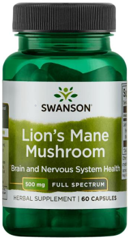 SWANSON Lion's Mane Mushroom 60 kaps.