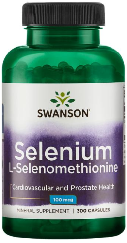 SWANSON Selenium 100mcg 300 kaps.