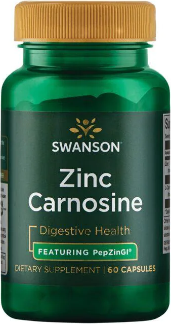 SWANSON Zinc Carnosine PepZinGI 60 kaps.