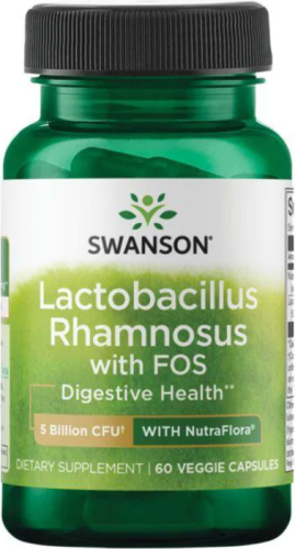 SWANSON Lactobacillus Rhamnosus with FOS 60 kaps.