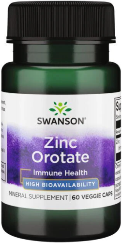 SWANSON Zinc Orotate 60 kaps.