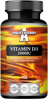 APOLLO'S HEGEMONY Vitamin D3 2000IU 180 kaps.