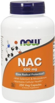 NOW FOODS NAC 600mg 250 kaps.