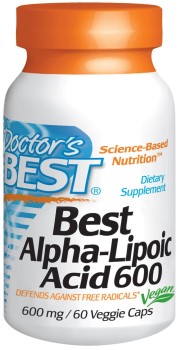 DOCTOR'S BEST Alpha Lipoic Acid 600mg 60 kaps.
