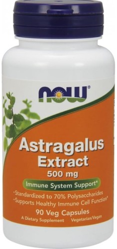 NOW FOODS Astragalus Extract 500mg 90 kaps.