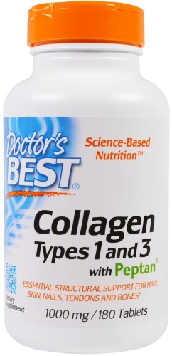 DOCTOR'S BEST Collagen Types 1 & 3 1000mg 180 tab.