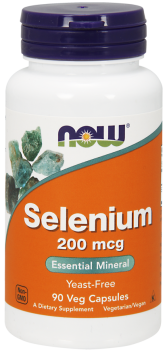 NOW FOODS Selenium 200mcg 90 kaps.