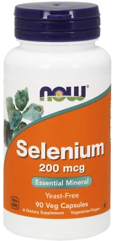 NOW FOODS Selenium 200mcg 90 kaps.