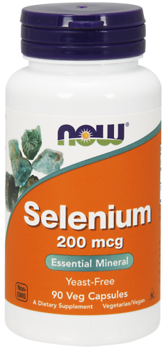 NOW FOODS Selenium 200mcg 90 kaps.