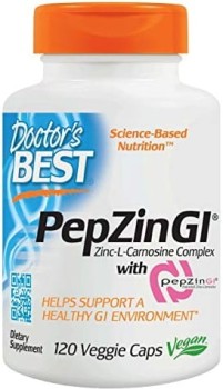 DOCTOR'S BEST PepZinGI (Zinc L-Carnosine Complex) 120 kaps.