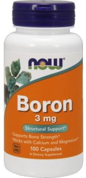 NOW FOODS Boron 3mg 100 kaps.
