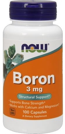 NOW FOODS Boron 3mg 100 kaps.