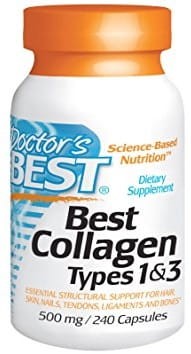 DOCTOR'S BEST Collagen Types 1 & 3 500mg 240 kaps.