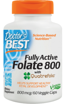 DOCTOR'S BEST Fully Active Folate 800mcg 60 kaps.
