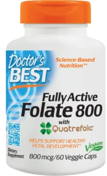 DOCTOR'S BEST Fully Active Folate 800mcg 60 kaps.