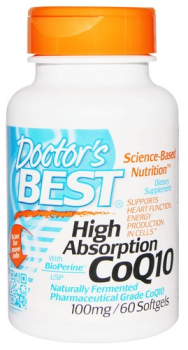 DOCTOR'S BEST High Absorption CoQ10 100mg 60 softgels